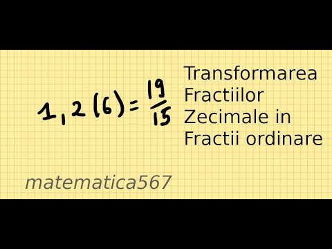 Transformarea fractiilor zecimale