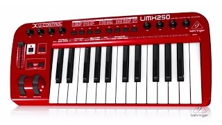 Video thumbnail for U-CONTROL UMX250 The Ultimate Studio in a Box: 25-Key USB/MIDI Controller Keyboard by Behringer