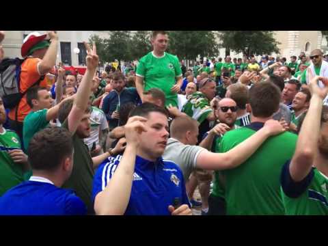 5 german bombers in the air (North Ireland fans)