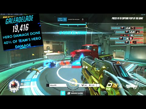 Gale POG Soldier 76 - 40% Of Team's Hero DMG! POTG! [ Overwatch Season 30 Top 500 ]