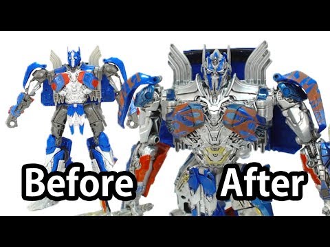 How to Customize Transformers 5 Toy? (Before & After) - OPTIMUS PRIME Voyager Class Fast Detail Up