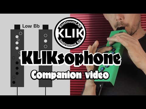Calibrating and playing the KLIKsophone - DIY MIDI woodwind instrument