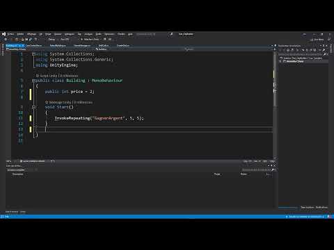 3 Coder un Starter Kit de jeu de gestion Unity C Choix du bâtiment à construire