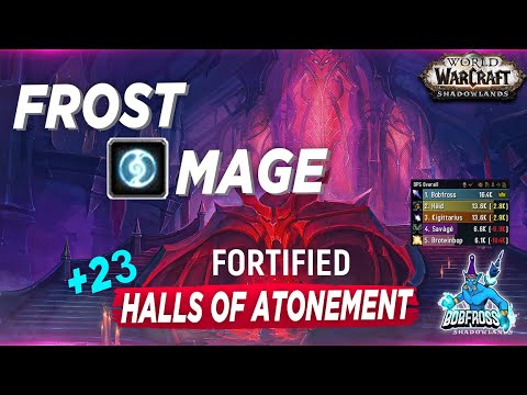 Frost Mage 2.8k I.O. Tormented Mythic +23 HOA (2 Chest)/16k+ DPS overall