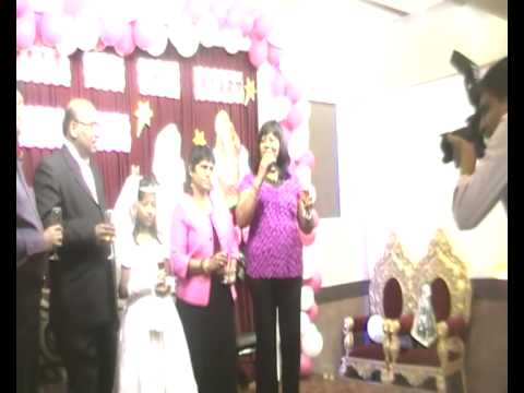 Toast raised by Mira for Vanessa's First Holy Communion.