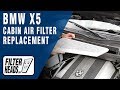 Cabin air filter replacement- BMW X5 