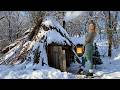 Secret And Cozy Reed Bushcraft Shelter Warmth And Comfort For A Girl