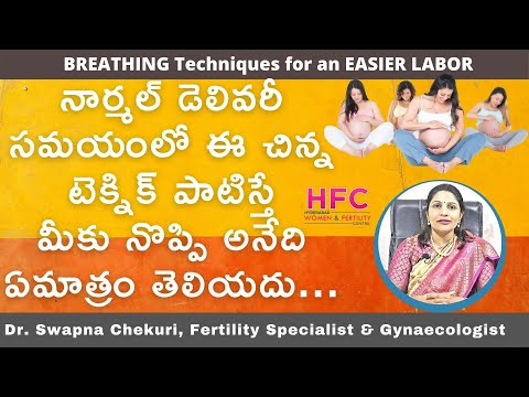 Lamaze breathing technique for normal delivery