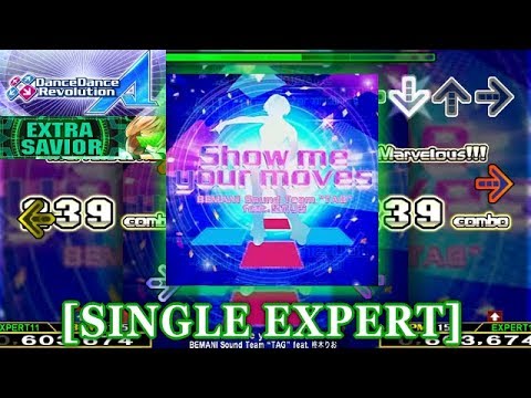 【DDR A (2018)】 Show me your moves [SINGLE EXPERT] 譜面確認＋クラップ