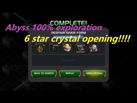 5x 6star crystal opening!! WAS THIS ABYSS RUN WORTH IT??