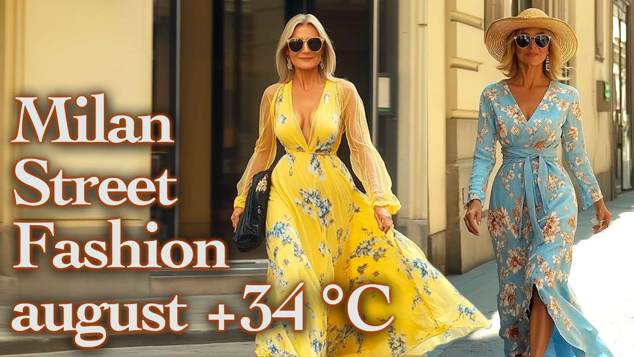 🔥 Milan Street Fashion at +34°C/93°F | The Most Stunning Summer Outfits. Gorgeous Women in Milan