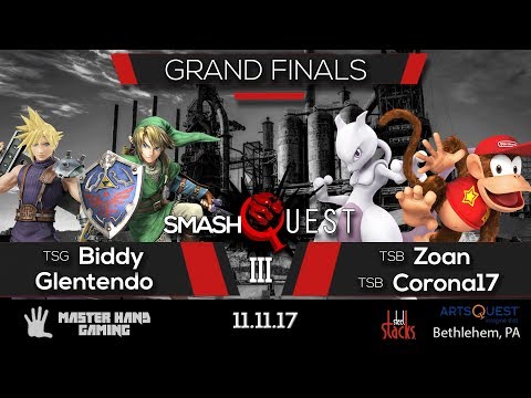 SmashQuest 3 - TSG | Biddy + Glentendo vs TSB | Corona17 + TSB | Zoan - Grand Finals