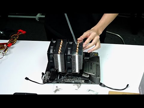 天极风G6 CPU散热器6热管 安装视频