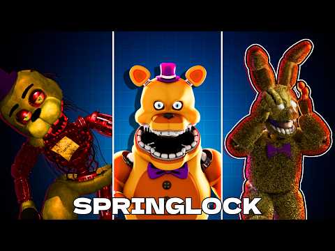 FNAF ALL SPRINGLOCK ANIMATRONICS EVOLUTION & JUMPSCARES | SPRINGBONNIE - FREDBEAR|  Yerribrine