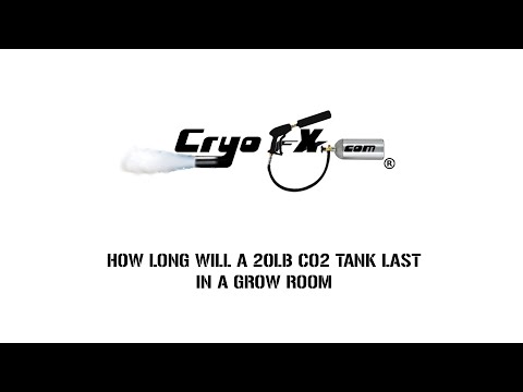 How long will a 20lb Co2 Last in a Grow Room - CryoFX