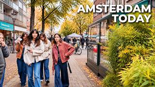 Amsterdam Today | Stormy Autumn Walk in De Pijp – ADE Weekend, Albert Cuyp Marke