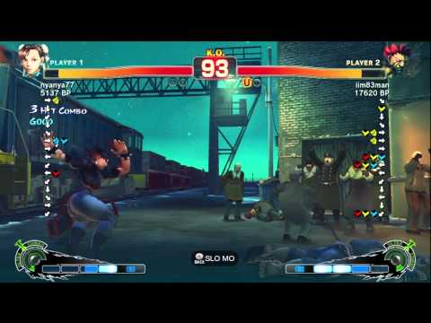 iim83man [Akuma] vs nyanya77 [Chun] SSF4 Japanese Online Ranked Matches - TRUE-HD