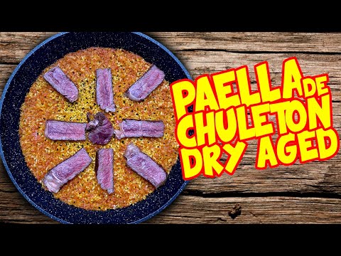 Como hacer PAELLA de CHULETON DRY AGED