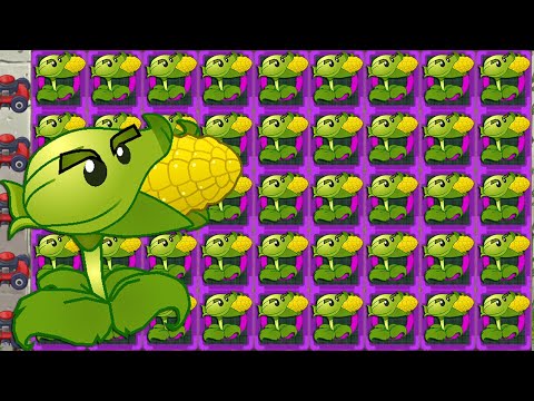 100% COB CANNON Plant Power-Up! vs All Final Boss - Plants vs Zombies 2 Mod