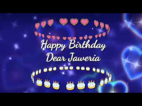 Happy birthday 🎂 jaweria