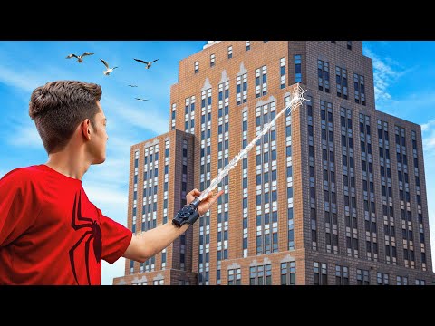 Testing a Spider-Man Web Shooter IRL!