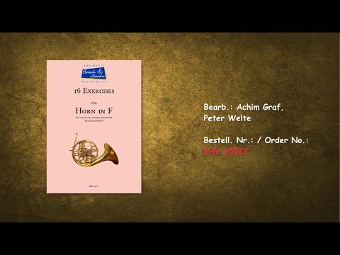15572, 16 Exercises für Horn in F