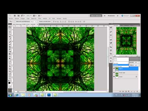 efecto fractal rosa roja