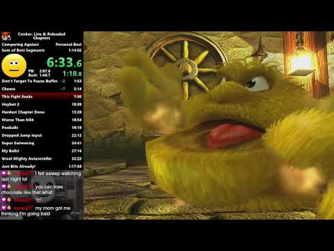 Conker: Live & Reloaded - Chapters Speedrun in 1:15:41