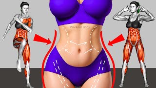 🔥Get Rid of Hanging Belly Fat in Just 2 Weeks➜30-Min Powerful Standing Fat Blaster Workout for Women
