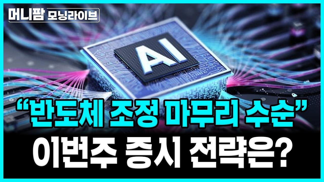 [🔴26.08.10.월] 모건스탠리 “반도체 조정 마무리 수순", 이번주 증시 전략은?ㅣ머니팜 모닝라이브
