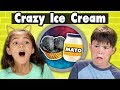 KIDS TRY CRAZY ICE CREAM (Mayo, Charcoal, Hot Cheetos)