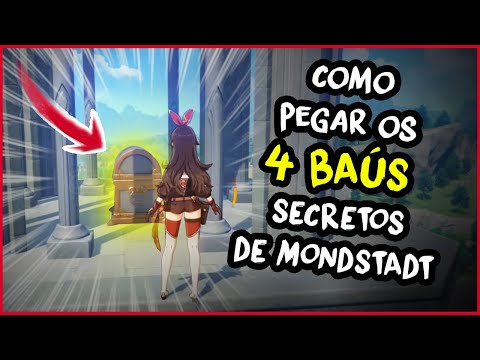Como pegar 4 BAÚS SECRETOS (3 Luxuosos) - Genshin Impact