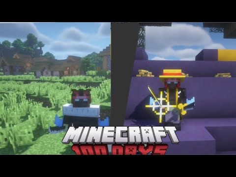 100 Days in One Piece Minecraft - Becoming Pirate King