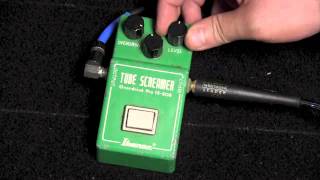 Video thumbnail for Original Ibanez TS-808 Tube Screamer Pedal Demo by drowninginguitars