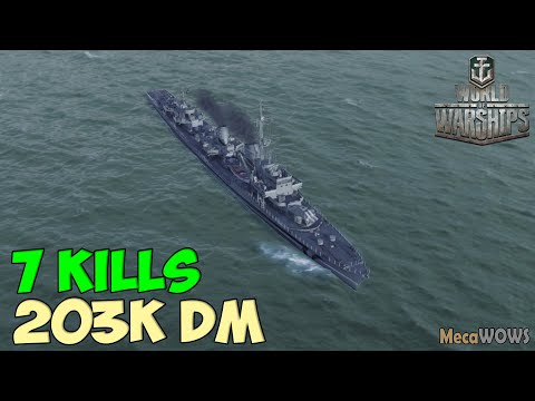 World of WarShips | Z-39 | 7 KILLS | 203K Damage - Replay Gameplay 4K 60 fps
