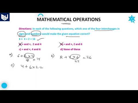 Mathematical Operations | Examples | Part 11 | Reasoning | Bharath Kumar