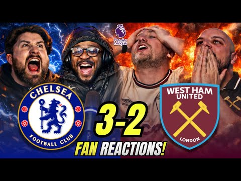 Chelsea & Hammers Fans React to Chelsea 3-2 West Ham | Premier League Fan Reactions