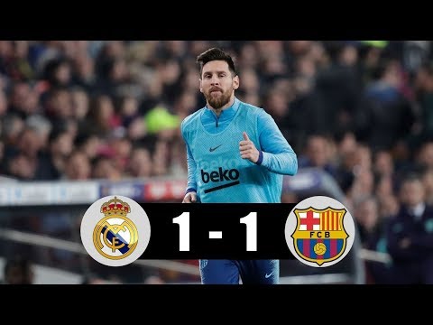 Barcelona vs Real Madrid 1-1 Extended Highlights & Goals 2018/19