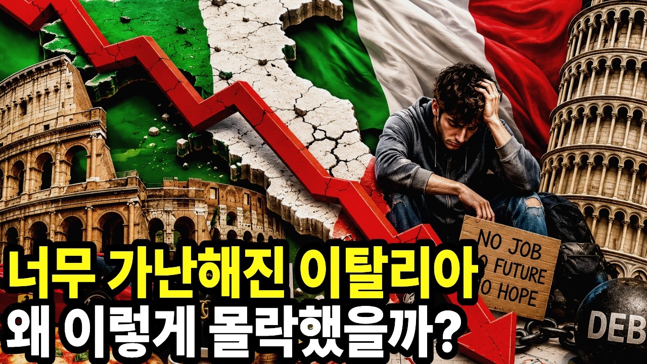 "너무 가난해진 이탈리아" 왜 이렇게 이탈리아 경제가 몰락했을까?