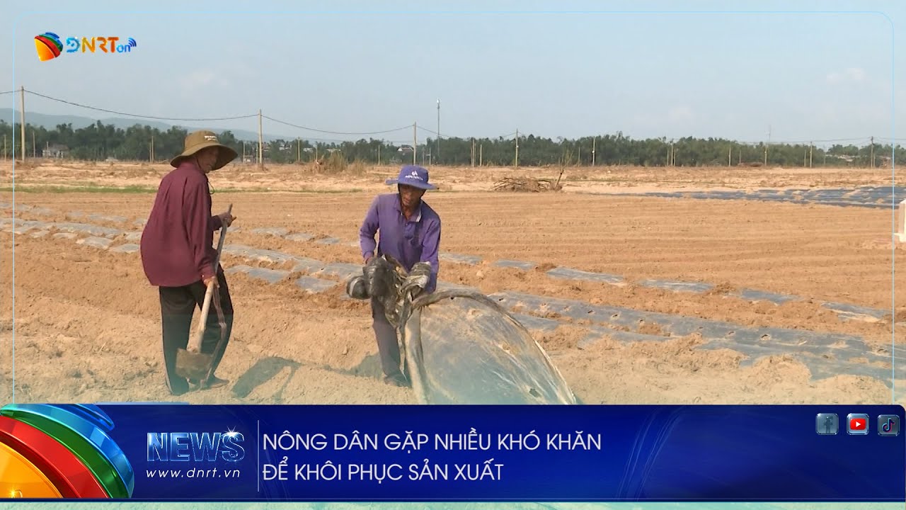 NÔNG DÂN GẶP NHIỀU KHÓ KHĂN ĐỂ KHÔI PHỤC SẢN XUẤT