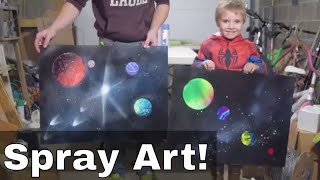 Stars and Planets | SPRAY PAINT ART feat ZealousPolymath