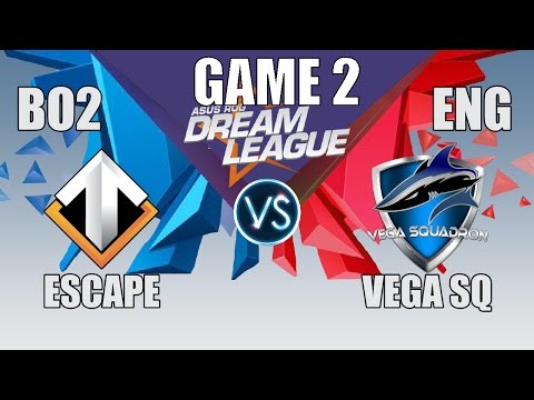ESCAPE VS VEGA SQUADRON | DreamLeague Season 6, Group Stage BO2| ENG CAST | GAME 2
