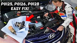 HYUNDAI CODE P0125 P0126 P0128 HYUNDAI ELANTRA ACCENT SANTA FE VELOSTER TUCSON SONATA