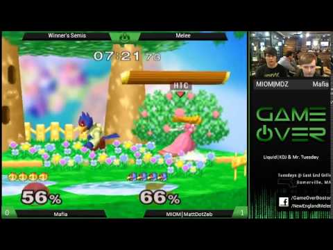 Game Over IX - Mafia (Peach) vs MioM | MattDotZeb (Falco) - SSBM WS