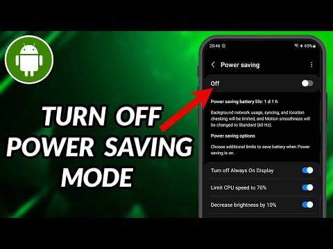 How To Turn Off Power Saving Mode On Samsung