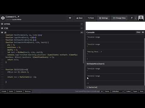 Javascript Reactjs Connect4 10 Recursive Functions