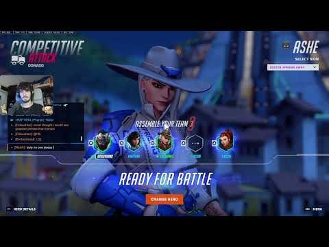 Highest Rank Ashe Looks Like on OW 2 - COLOURHEX ASHE GAMEPLAY