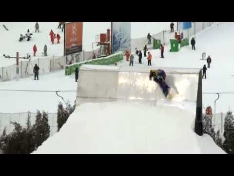 TTR Tricks - Juuso Laivisto snowboarding tricks at Nanshan Open