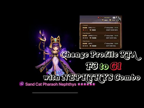 Yolo With Nephthys From F3 to G1 | Show matchs and runes | Summoners War