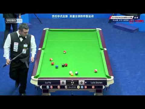 Lu Yu VS Luis Duran (CHI) - World Chinese Pool Masters Tour 2018-2019 Stop 4 Xiushui